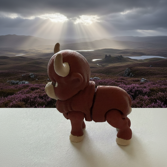 Highland Cow Articulated Figure