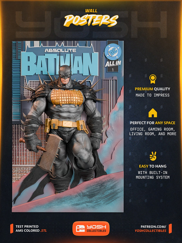 Absolute Batman Figure Poster