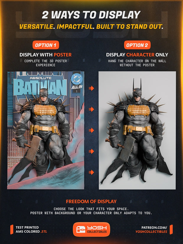 Absolute Batman Figure Poster