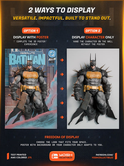 Absolute Batman Figure Poster