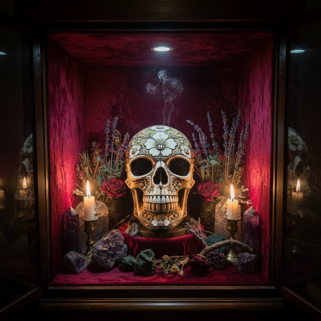 BloomRot Curio Cabinet