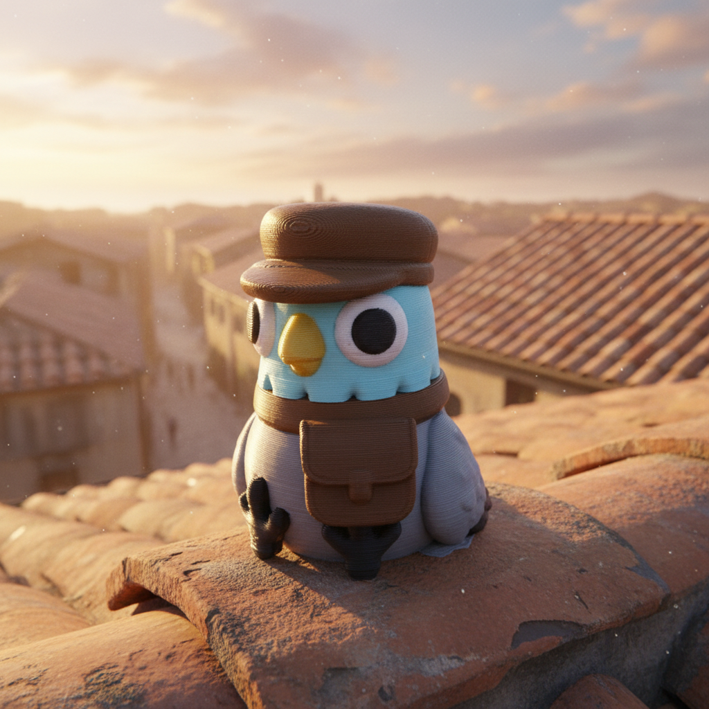 Adorable Carrier Pigeon