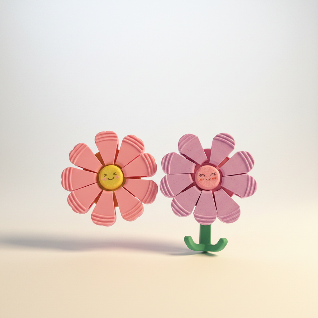 Happy Flower Chip Clips