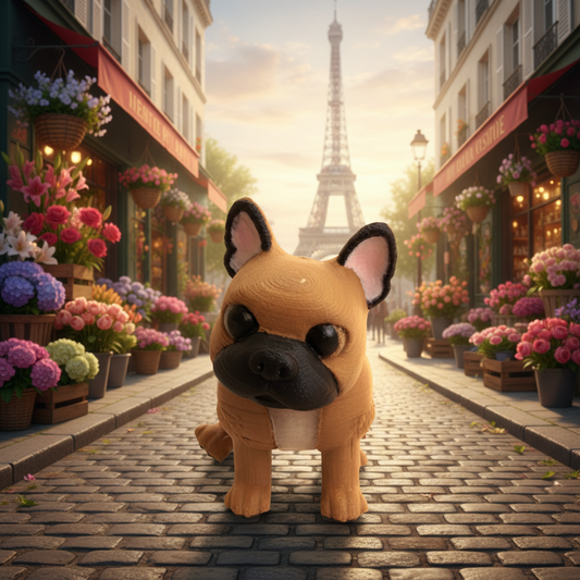 French Bull Dog Articulated Figure