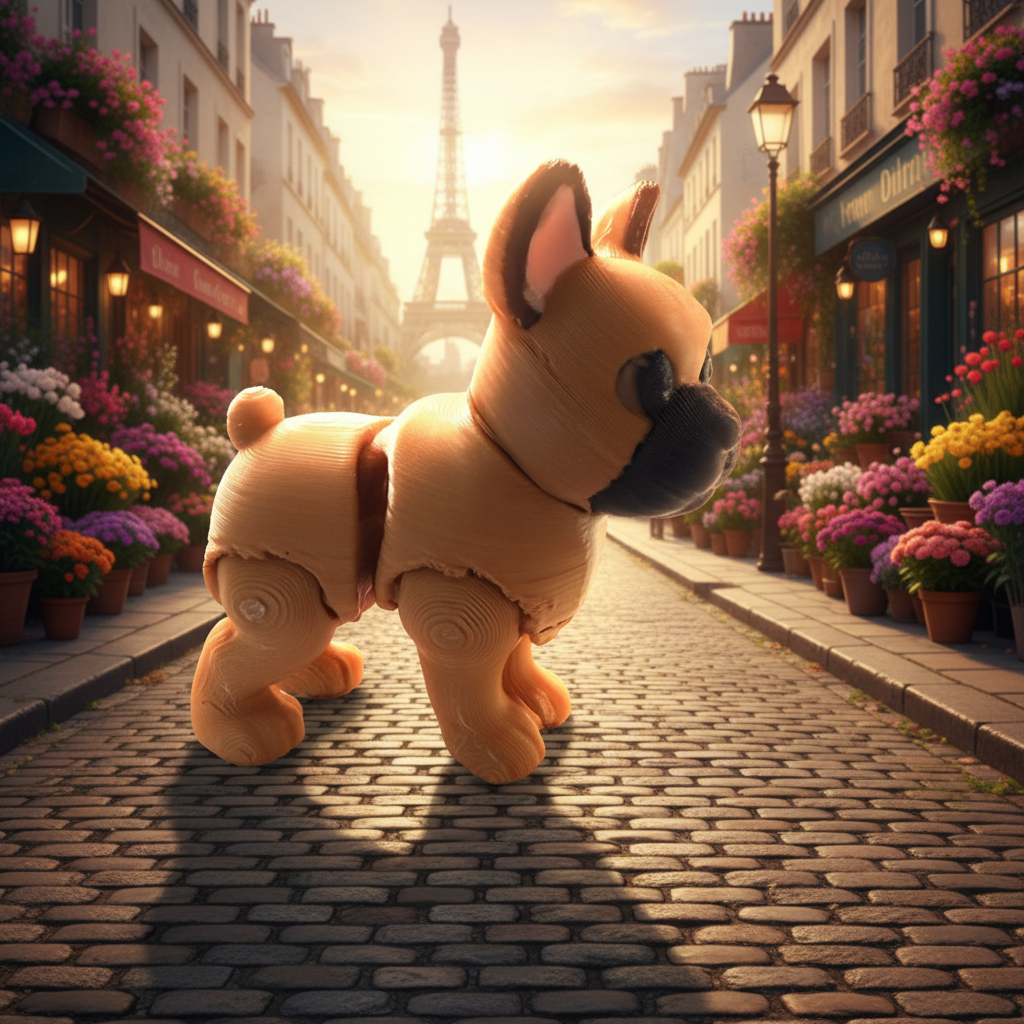 French Bull Dog Articulated Figure