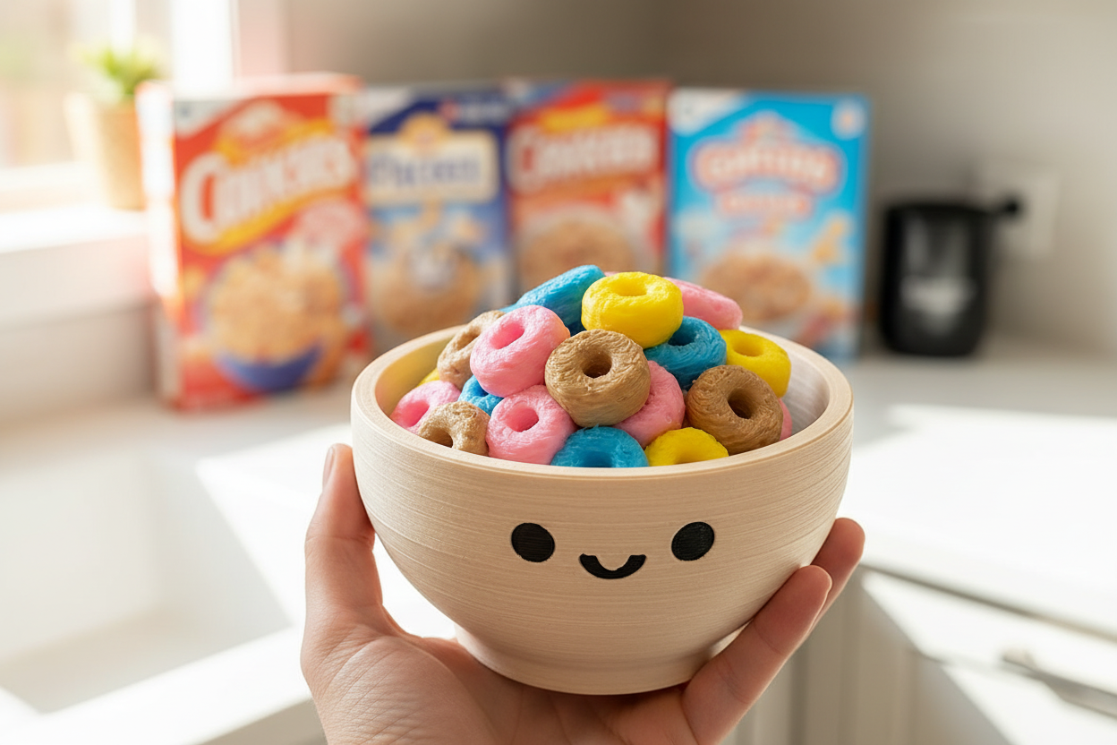 Kawaii Cereal Clicker - In Hand