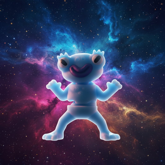 Light Blue Alien — Space