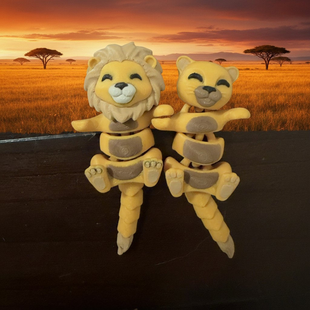 Lion Friends Flexi Figures