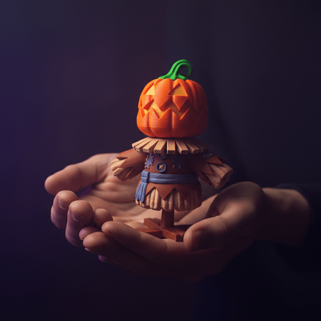 Scarecrow Clicker – 3D Printed Halloween Fidget Toy - Fiendworks Studio