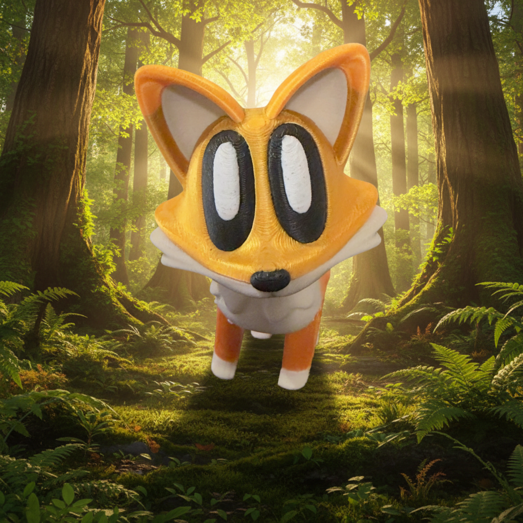 Blob Fox Flexi Figure