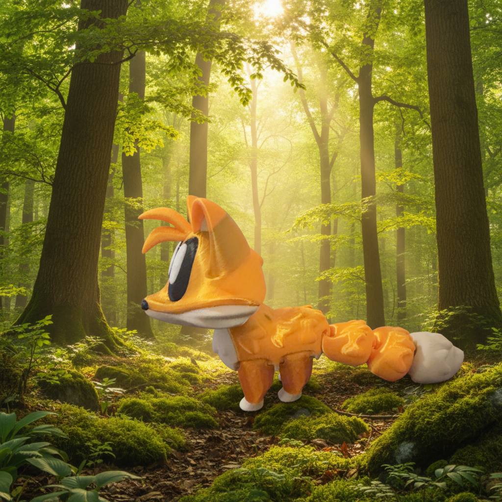 Blob Fox Flexi Figure