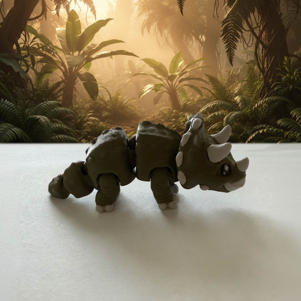 Cute Triceratops Figure
